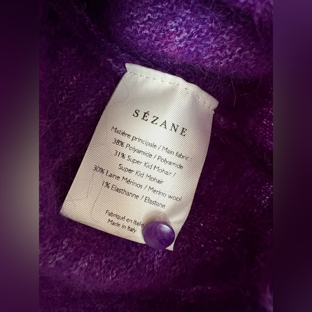 Sezane Louise Jumper - Purple XXXL - Picture 7 of 8